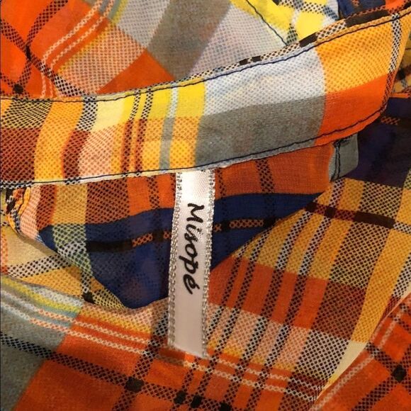 Misope Sheer Button Down Top Size Small - Picture 4 of 4